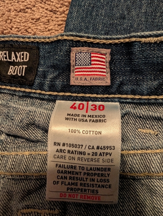 Men's Ariat FR M4 Relaxed Boot Jeans Size 40x30 - Picture 4 of 12
